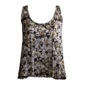 JACK. Sleeveless olives paneled back top flowy Jack